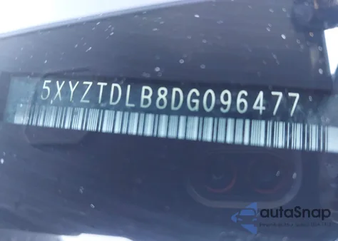 2013 Hyundai Santa Fe Sport z USA, uszkodzony, nr VIN 5XYZTDLB8DG096477